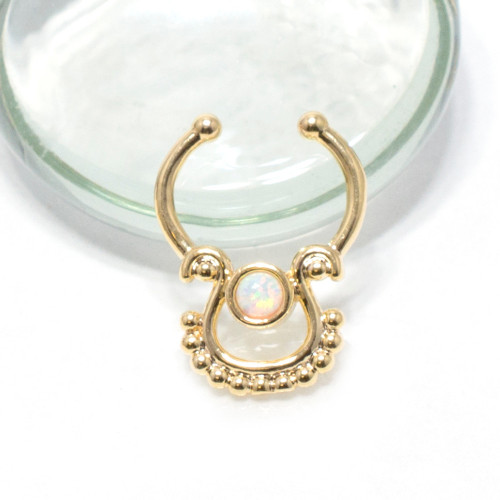 Faux Septum Nose Ring Cartilage non-Piercings Jewelry