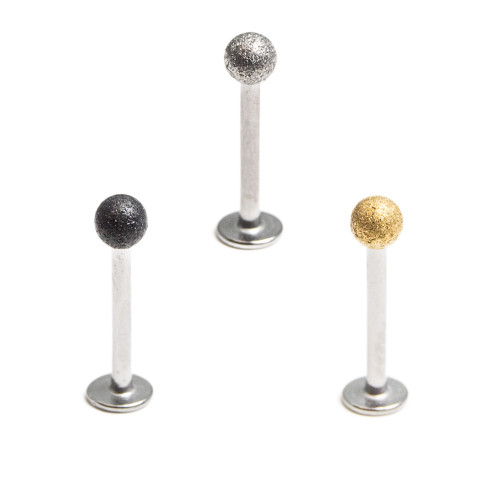16ga Vintage Finish Labret Monroe Piercing Jewelry