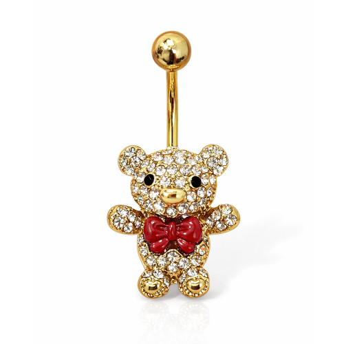 Teddy Bear Belly Button Ring