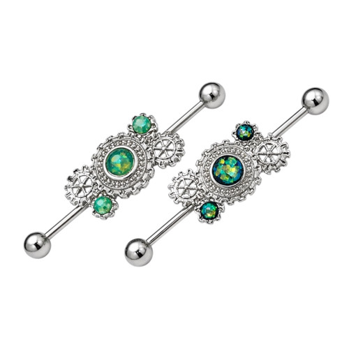 Steampunk Industrial Barbell