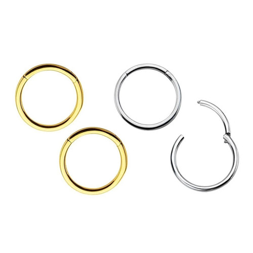 Hinged Clicker Hoops Segment Rings