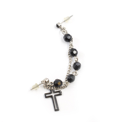 22G Dangling Cross Chain Earring Studs