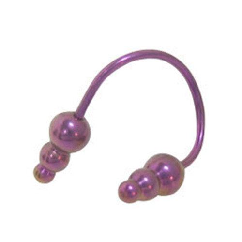 Titanium Round Spike Twister Spiral Ring