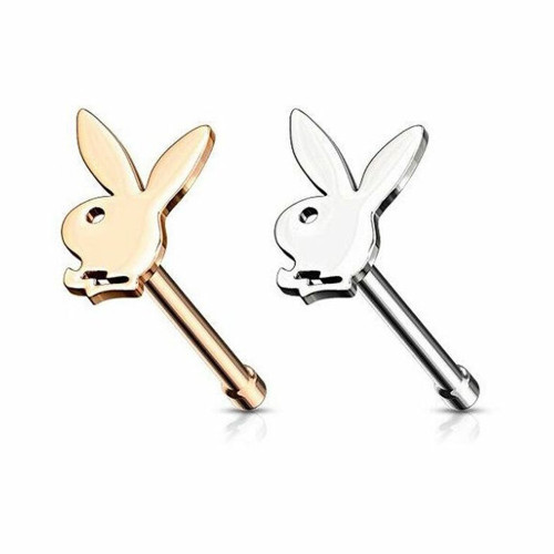 Playboy Bunny Top Nose Bone Studs