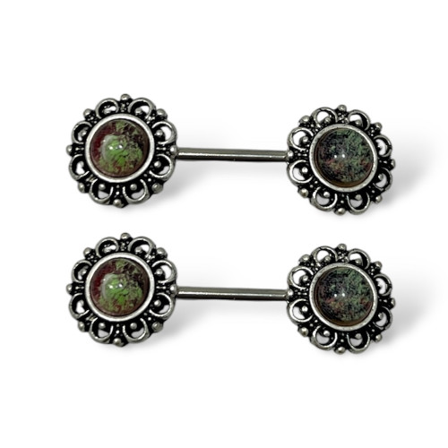 Filigree Opal Nipple Barbell