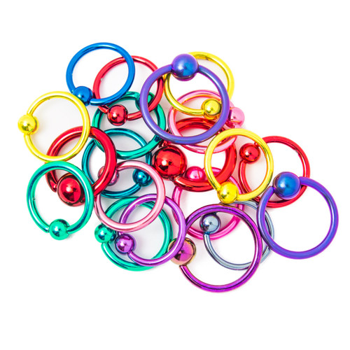 PVD Plated Captive Bead Rings Sets PVD Plated Captive Bead Rings Sets