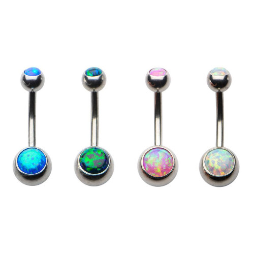 Opal Belly Button Ring