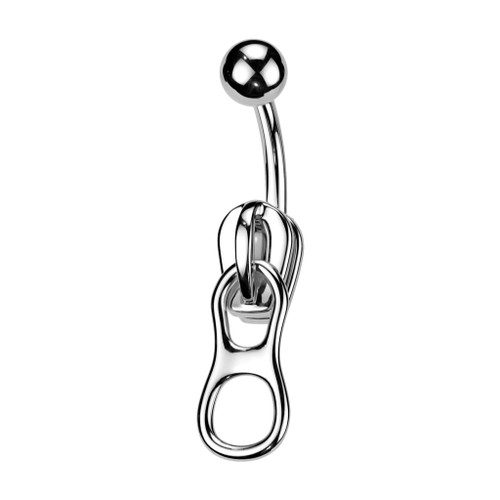 Zipper Belly Button Rings