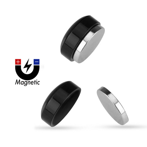 Sakura Pattern Magnetic Plugs Fake Ear Gauges Earrings