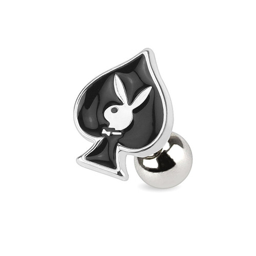 Card Suit Symbols with Playboy Bunny 16 Gauge