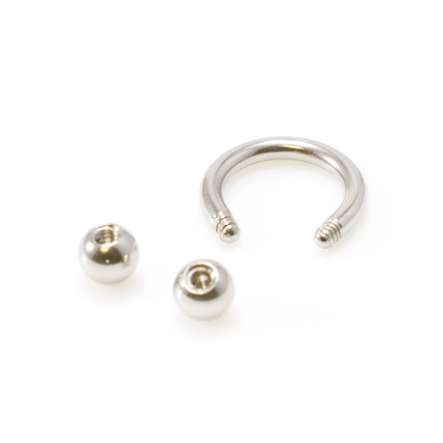 Externally Threaded Horseshoe Circular Barbells