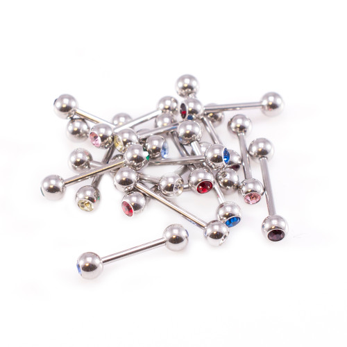 Straight Barbells 16ga with an Assortment of 9 Colors - 18PCS