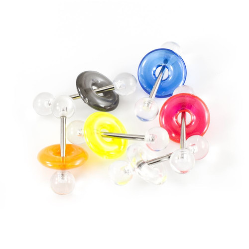 Clear Ball straight barbell Clear Ball straight barbell