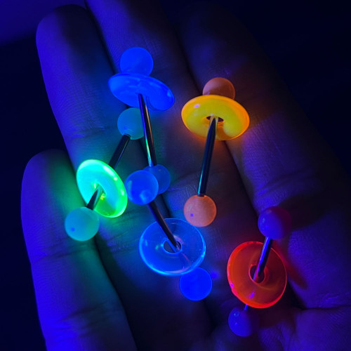 Acrylic Ball Straight Barbell