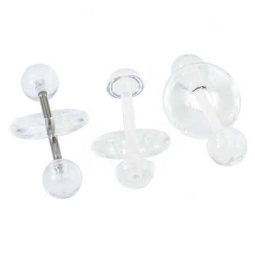 Acrylic Ball Straight Barbell