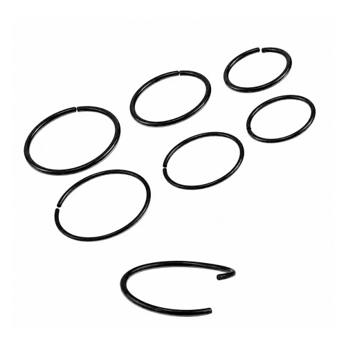 20G PVD Black Bendable Hoop