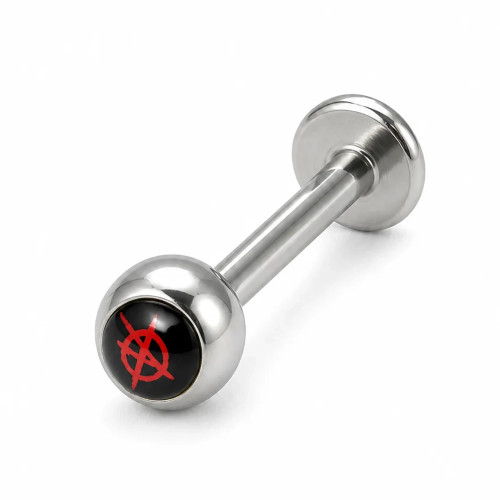 Anarchy Logo Labret Studs Piercings