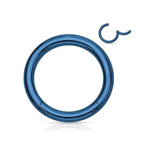 Blue Hinged Clicker Segment Rings