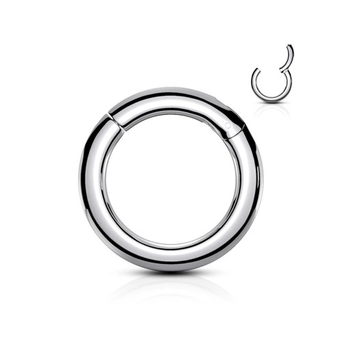 Surgical Steel Hinged Clicker Hoops Segment Ring