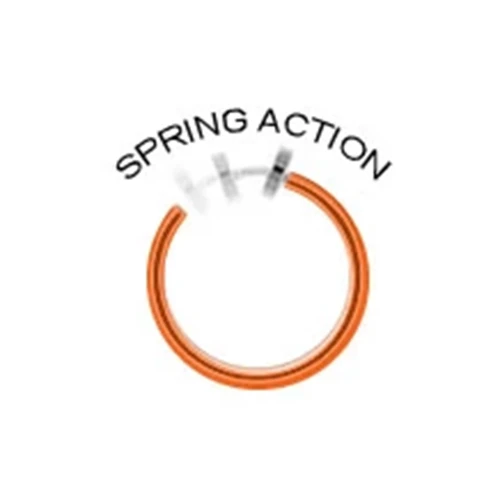 PVD Orange Dangle Flower CZ Clip On Rings