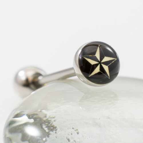Nautical Star Tongue Barbell