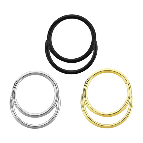 Double Hoop Hinged Segment Rings