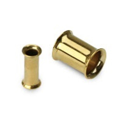 PVD Gold Double Flared Flesh Tunnels PVD Gold Double Flared Flesh Tunnels