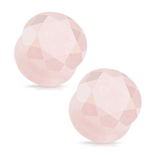 Rose Quartz Stone Plugs