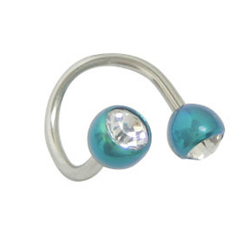 Titanium Twister Spiral Ring