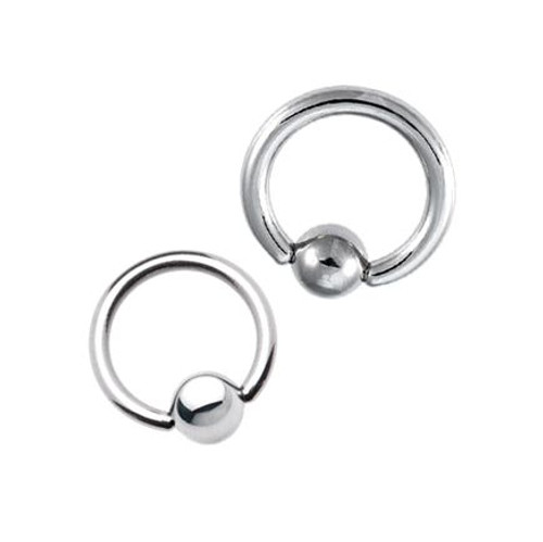 Closure Ring 6ga Surgical Steel Captive Ball