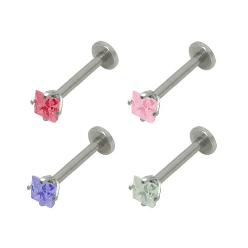 Surgical Steel Jeweled Labret Monroe