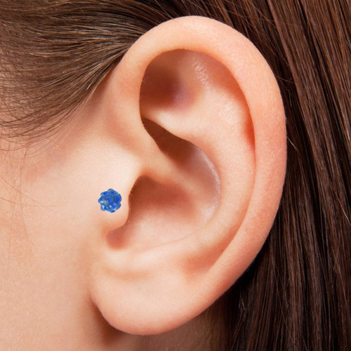 16G Ferido Ball Flat Back Labret Studs