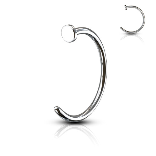 Nose Hoop Open Ring Surgical Steel 18 or 20 Gauge