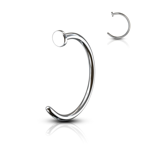 Flat Disc C Shape Nose Hoops Rings