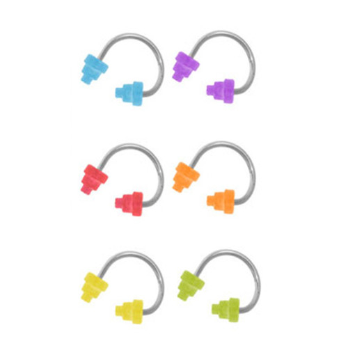 Acrylic Stairs Spike Twister Spiral Ring