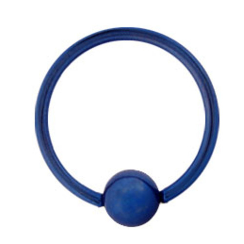 Titanium Blue Captive Bead Rings Titanium Blue Captive Bead Rings