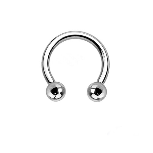 Titanium 16G Horseshoe Circular Barbells 10mm