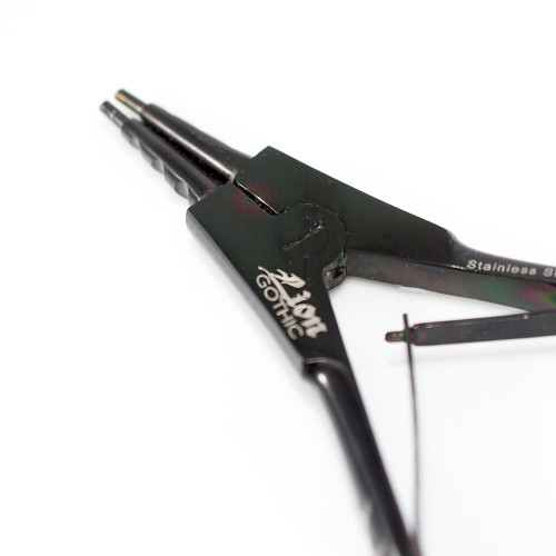 Black Ring Opener Piercing Tool Hoops Heavy Big Gauges Captive Bead