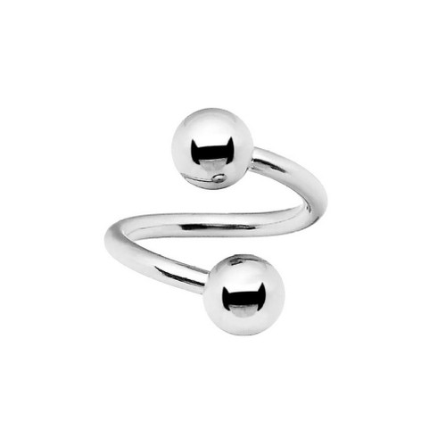 Steel Ball Twister Rings Piercings