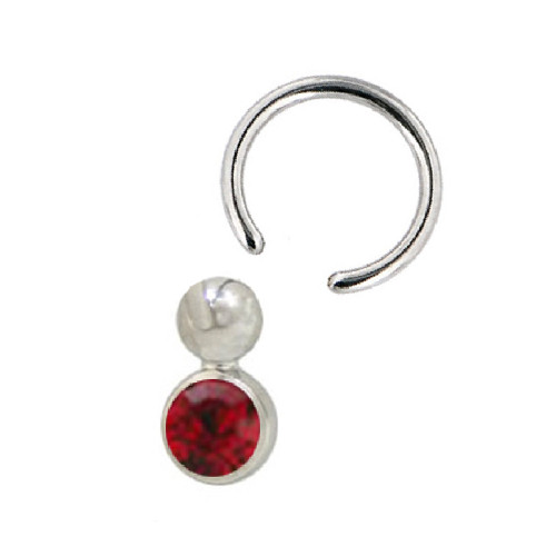 CZ Captive Bead Ring