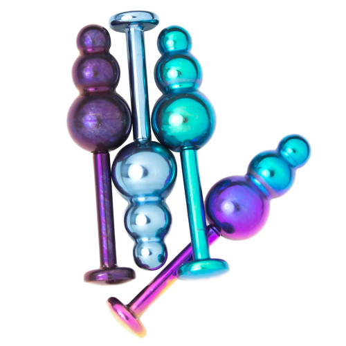 PVD Sacknove Anal Bead Labret Studs