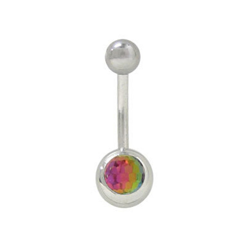 14 gauge Disco Ball Belly Button Ring Surgical Steel -1