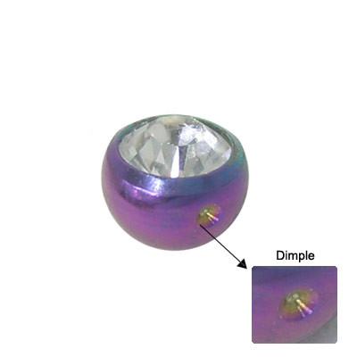 Titanium Jeweled Replacement Dimple Bead-3