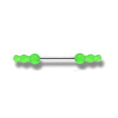 Body jewelry, 316L surgical steel with UV acrylic beads, Barbell Eyebrow ring-4