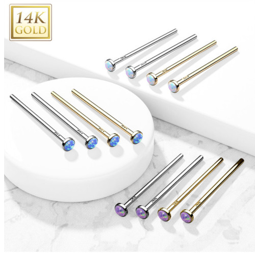 Opal Fishtail Nose Stud