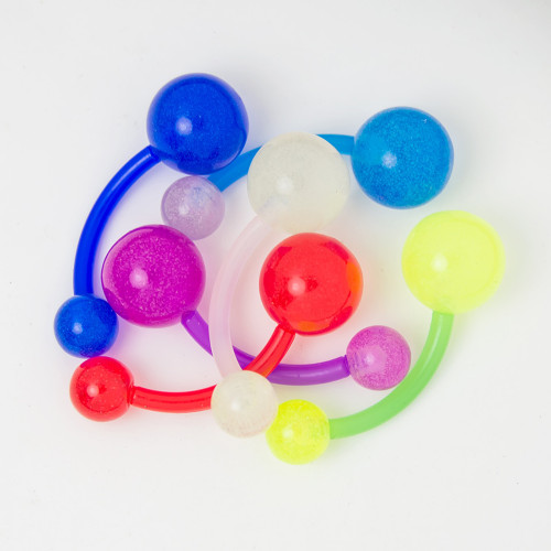 UV Glow Acrylic Belly Button Rings