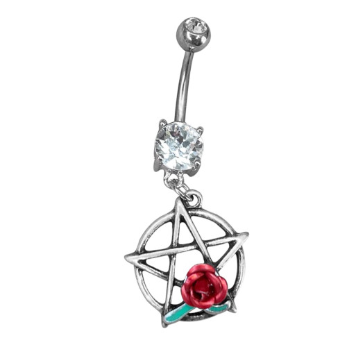 Pentacle Belly Button Ring