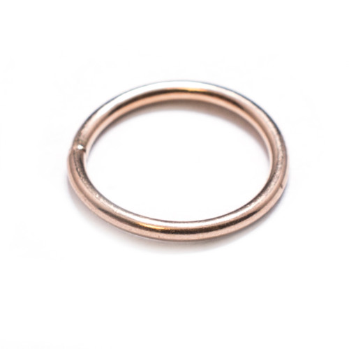 Rose Gold Nose Ring 10mm Length, 16 Gauge