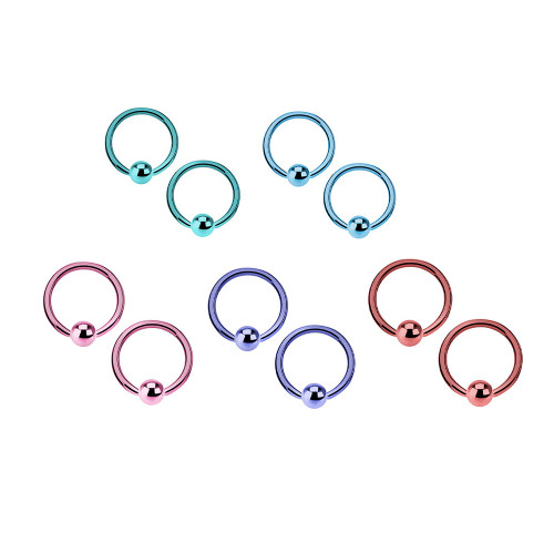 PVD Captive Bead Rings Piercings