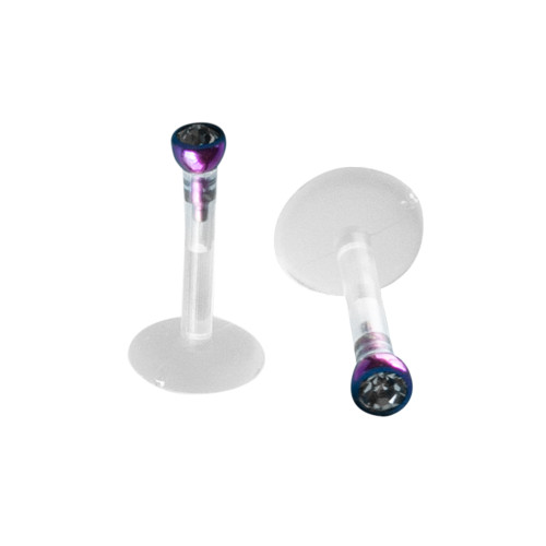 Flexible Acrylic Labret Studs Piercing